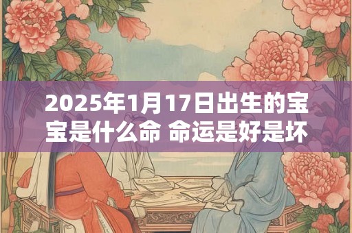 2025年1月17日出生的宝宝是什么命 命运是好是坏 2025年1月17日出生的宝宝是什么命 命运是好是坏