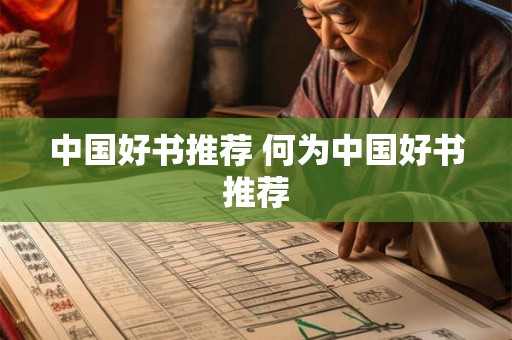 中国好书推荐 何为中国好书推荐