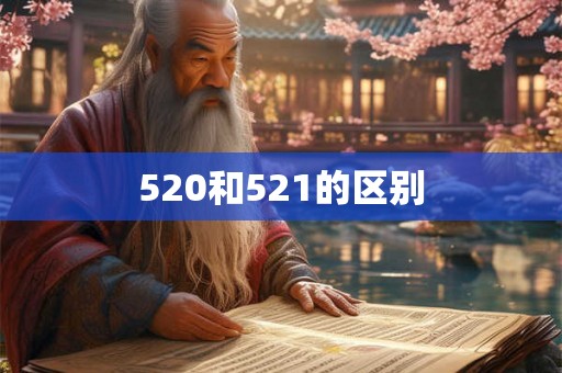 520和521的区别 520和521的区别