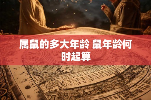 属鼠的多大年龄 鼠年龄何时起算