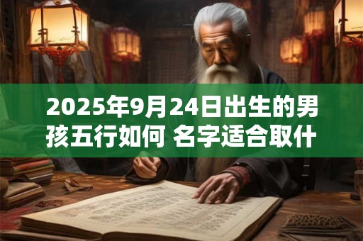 2025年9月24日出生的男孩五行如何 名字适合取什么