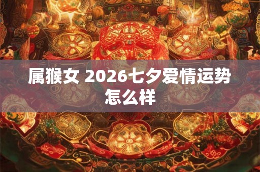 属猴女 2026七夕爱情运势怎么样 属猴女 2026七夕爱情运势怎么样