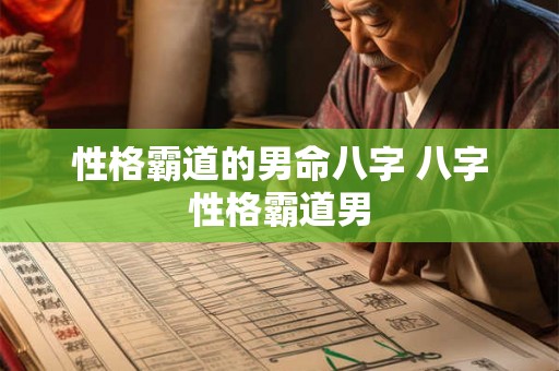 性格霸道的男命八字 八字性格霸道男 性格霸道的男命八字 八字性格霸道男