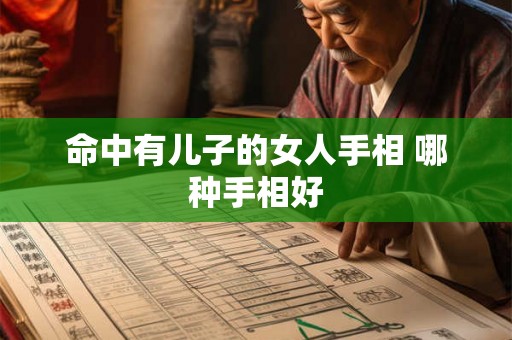 命中有儿子的女人手相 哪种手相好 命中有儿子的女人手相 哪种手相好