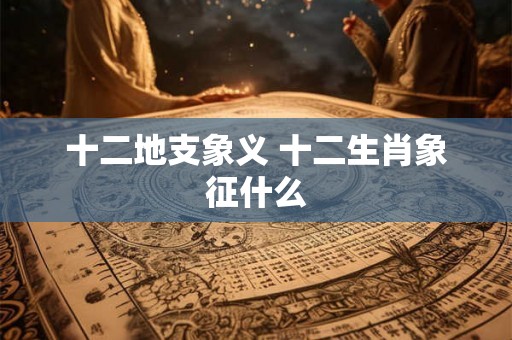 十二地支象义 十二生肖象征什么