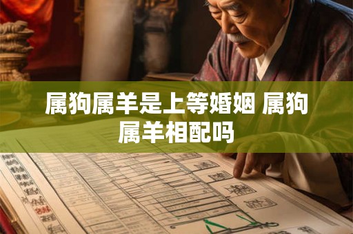 属狗属羊是上等婚姻 属狗属羊相配吗