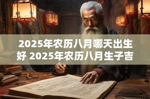 2025年农历八月哪天出生好 2025年农历八月生子吉日