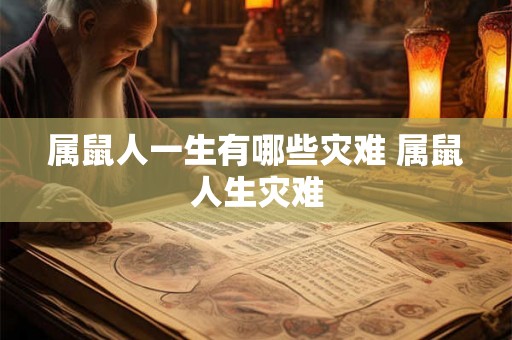 属鼠人一生有哪些灾难 属鼠人生灾难 属鼠人一生有哪些灾难 属鼠人生灾难