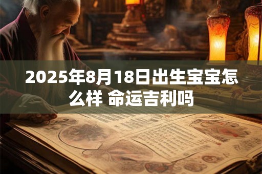 2025年8月18日出生宝宝怎么样 命运吉利吗 2025年8月18日出生宝宝怎么样 命运吉利吗