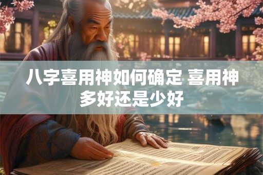 八字喜用神如何确定 喜用神多好还是少好 八字喜用神如何确定 喜用神多好还是少好