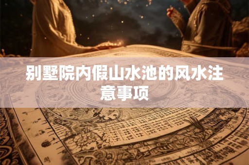 别墅院内假山水池的风水注意事项