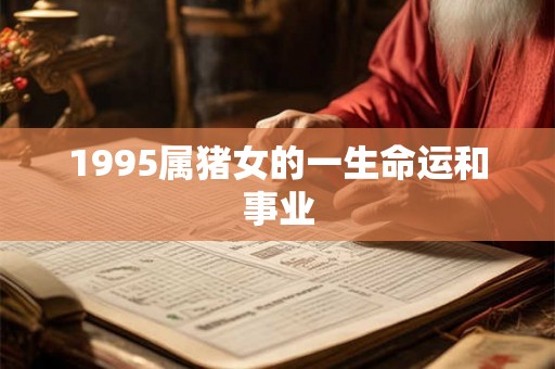 1995属猪女的一生命运和事业