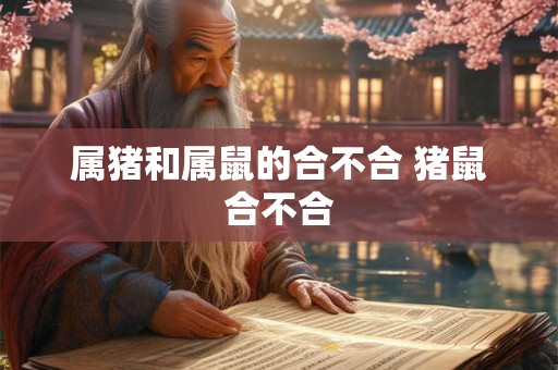 属猪和属鼠的合不合 猪鼠合不合