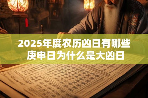 2025年度农历凶日有哪些 庚申日为什么是大凶日 2025年度农历凶日有哪些 庚申日为什么是大凶日