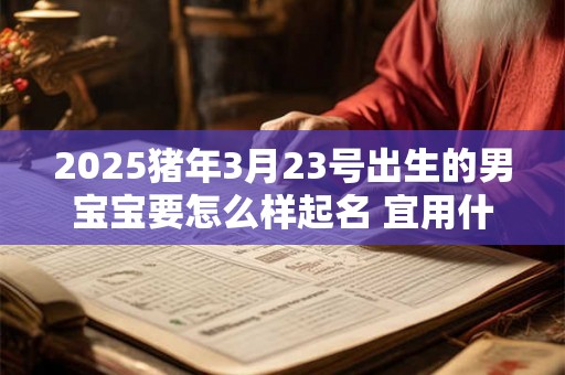 2025猪年3月23号出生的男宝宝要怎么样起名 宜用什么字 2025猪年3月23号出生的男宝宝要怎么样起名 宜用什么字