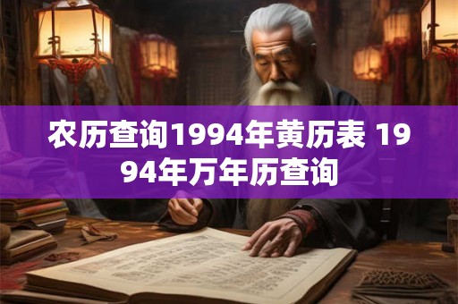农历查询1994年黄历表 1994年万年历查询 农历查询1994年黄历表 1994年万年历查询