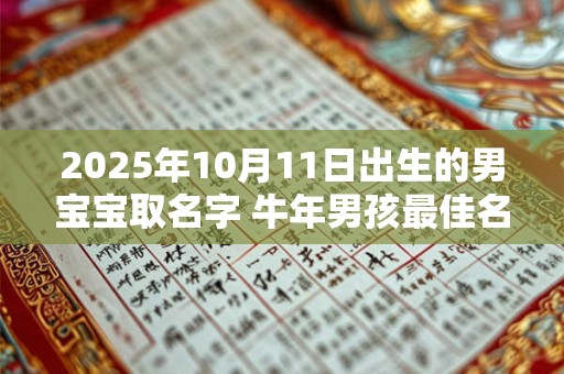 2025年10月11日出生的男宝宝取名字 牛年男孩最佳名字推荐