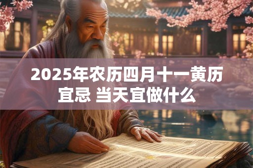 2025年农历四月十一黄历宜忌 当天宜做什么