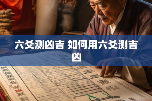 六爻测凶吉 如何用六爻测吉凶 六爻测凶吉 如何用六爻测吉凶