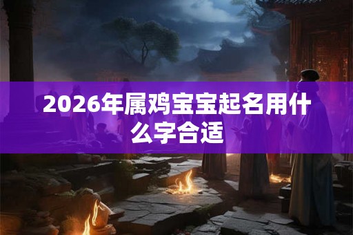 2026年属鸡宝宝起名用什么字合适