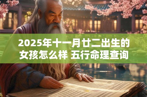 2025年十一月廿二出生的女孩怎么样 五行命理查询 2025年十一月廿二出生的女孩怎么样 五行命理查询