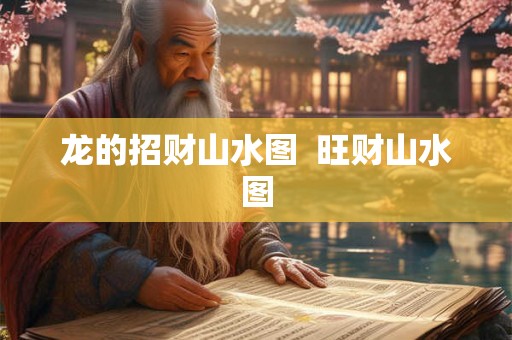 龙的招财山水图 旺财山水图 龙的招财山水图 旺财山水图