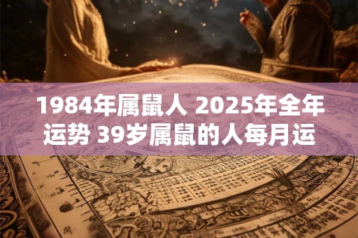 1984年属鼠人 2025年全年运势 39岁属鼠的人每月运势及运程