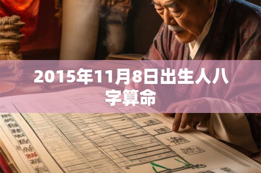 2015年11月8日出生人八字算命 2015年11月8日出生人八字算命