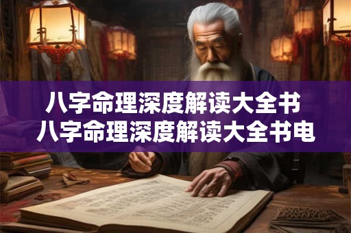 八字命理深度解读大全书 八字命理深度解读大全书电子版 八字命理深度解读大全书 八字命理深度解读大全书电子版
