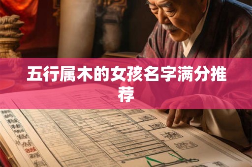五行属木的女孩名字满分推荐