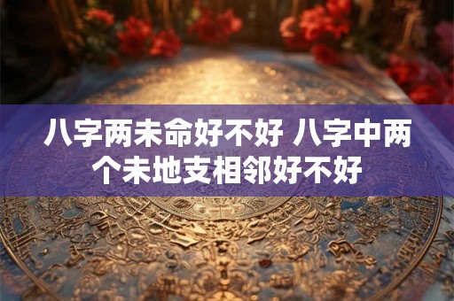 八字两未命好不好 八字中两个未地支相邻好不好 八字两未命好不好 八字中两个未地支相邻好不好
