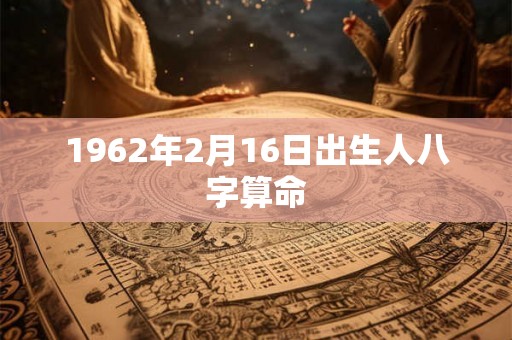1962年2月16日出生人八字算命