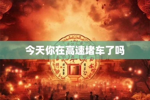 今天你在高速堵车了吗
