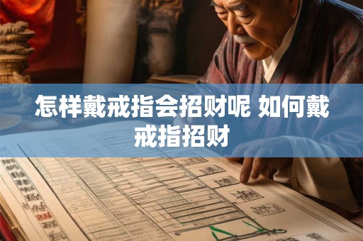 怎样戴戒指会招财呢 如何戴戒指招财 怎样戴戒指会招财呢 如何戴戒指招财
