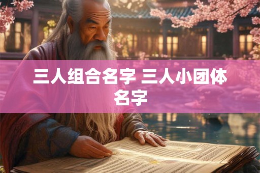 三人组合名字 三人小团体名字 三人组合名字 三人小团体名字