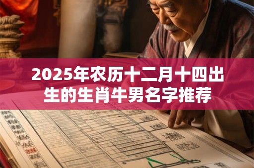 2025年农历十二月十四出生的生肖牛男名字推荐 2025年农历十二月十四出生的生肖牛男名字推荐