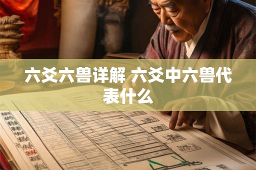六爻六兽详解 六爻中六兽代表什么 六爻六兽详解 六爻中六兽代表什么