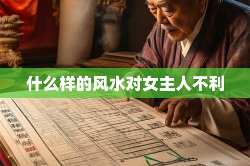 什么样的风水对女主人不利