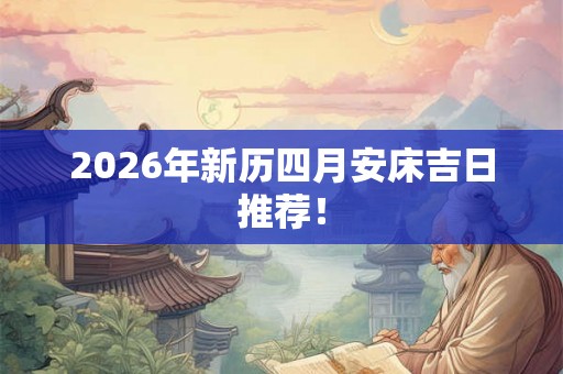 2026年新历四月安床吉日推荐! 2026年新历四月安床吉日推荐!