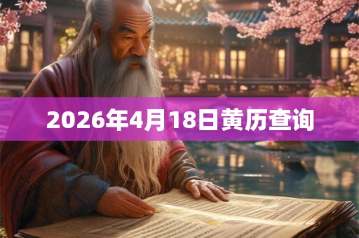 2026年4月18日黄历查询