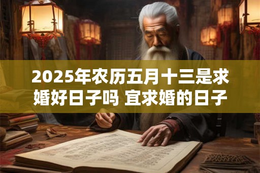 2025年农历五月十三是求婚好日子吗 宜求婚的日子 2025年农历五月十三是求婚好日子吗 宜求婚的日子