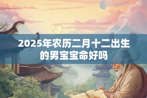 2025年农历二月十二出生的男宝宝命好吗 2025年农历二月十二出生的男宝宝命好吗