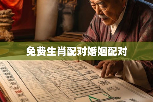 免费生肖配对婚姻配对