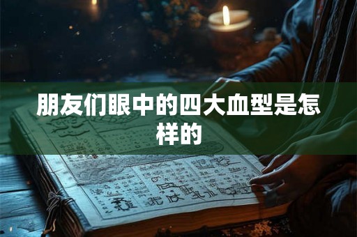 朋友们眼中的四大血型是怎样的 朋友们眼中的四大血型是怎样的