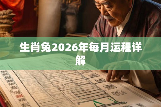 生肖兔2026年每月运程详解 生肖兔2026年每月运程详解