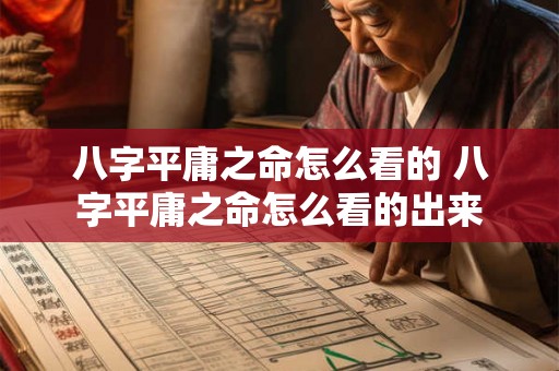 八字平庸之命怎么看的 八字平庸之命怎么看的出来 八字平庸之命怎么看的 八字平庸之命怎么看的出来