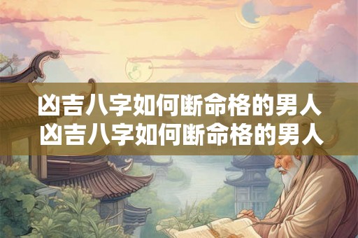 凶吉八字如何断命格的男人 凶吉八字如何断命格的男人婚姻 凶吉八字如何断命格的男人 凶吉八字如何断命格的男人婚姻