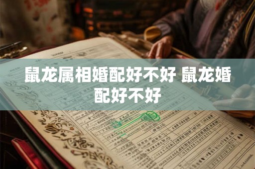 鼠龙属相婚配好不好 鼠龙婚配好不好 鼠龙属相婚配好不好 鼠龙婚配好不好