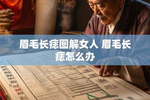 眉毛长痣图解女人 眉毛长痣怎么办