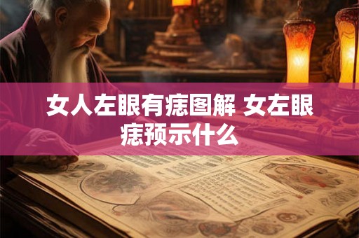 女人左眼有痣图解 女左眼痣预示什么 女人左眼有痣图解 女左眼痣预示什么